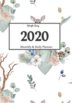 2020 Planner Daily and Monthly: On-The-Go Planner | Jan 1, 2020 to Dec 31, 2020: Daily & Monthly Planner + Calendar Views | Productivity Planner | Deer Lovers Planner