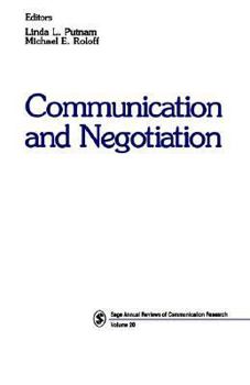 Paperback Communication and Negotiation Book