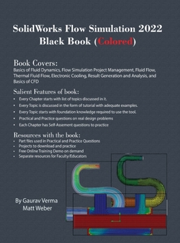 Hardcover SolidWorks Flow Simulation 2022 Black Book (Colored) Book