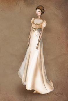 Regency: Period Costume Vintage Style Fashion Illustration Soft Cover Journal, Diary, Notebook with Lined Pages