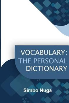 Paperback Vocabulary: The Personal Dictionary Book