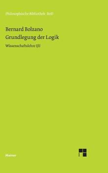 Hardcover Grundlegung der Logik [German] Book