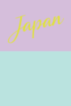 Japan Dot Grid Notebook: Cute Blank Dotted Travel Journal for Planning and Journaling with Modern Pastel Cover Design in Lavender Purple and Blue