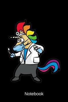 Paperback Notebook: Dentist Unicorn Book