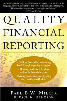 Hardcover Quality Financial Reporting Book