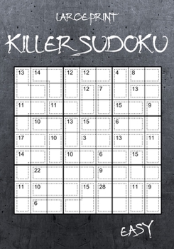 Paperback Large Print Easy Killer Sudoku: 100 Sumdoku Puzzles - Sudoku Variant Paperback Game [Large Print] Book