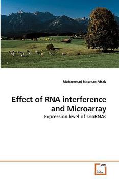 Paperback Effect of RNA interference and Microarray Book