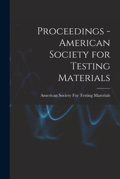 Paperback Proceedings - American Society for Testing Materials Book