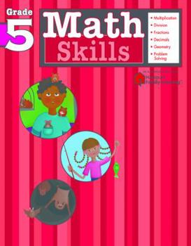 Paperback Math Skills: Grade 5 (Flash Kids Harcourt Family Learning) Book