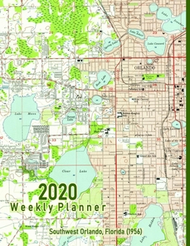 Paperback 2020 Weekly Planner: Southwest Orlando, Florida (1956): Vintage Topo Map Cover Book
