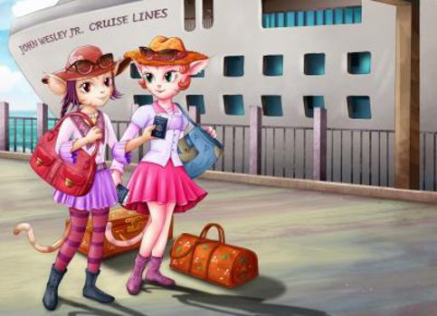 Hardcover The Adventures of Prissy and Missy: Travel Abroad Book