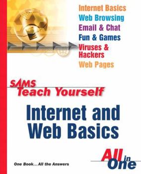 Paperback Sams Teach Yourself Internet and Web Basics All in One Book