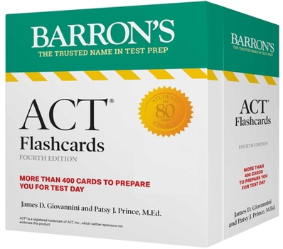 Cards ACT Flashcards, Fourth Edition: Up-To-Date Review + Sorting Ring for Custom Study Book