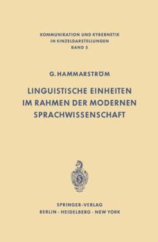 Linguistische Einheiten Im Rahmen Der Modernen Sprachwissenschaft