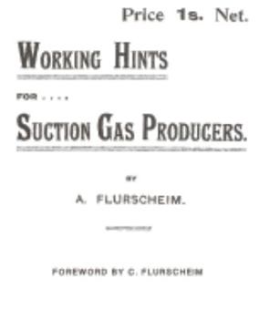 Paperback Working Hints For Suction Gas Producers. Book