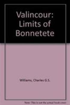 Hardcover Valincour: The Limits of Honnetete Book