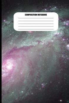 Paperback Composition Notebook: Purple Spiral Galaxy (100 Pages, College Ruled) Book