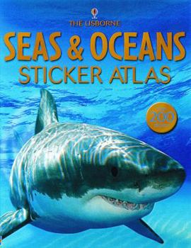 Paperback Seas & Oceans Sticker Atlas [With 200 Stickers] Book