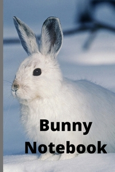 Paperback Bunny Notebook: Laptops: Rabbit Portrait, Writing Magazine, College Size 6 "x 9", 120 pages Book