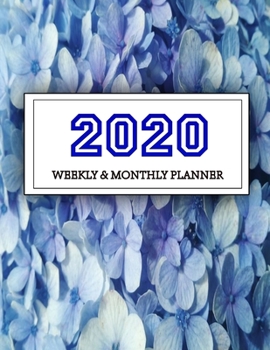 Paperback 2020 Planner Weekly and Monthly: Jan 1, 2020 to Dec 31, 2020: Weekly & Monthly Planner + Calendar Views - Inspirational Quotes and Navy Floral Cover - Book