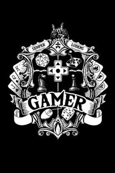 Paperback Notebook: Gamer Dice Rpg Tabletop Gamepad Funny Gifts 120 Pages, 6X9 Inches, Dot Grid Book