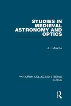 Hardcover Studies in Medieval Astronomy and Optics Book