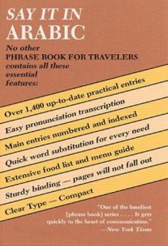 Paperback Say It in Arabic Book