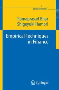 Paperback Empirical Techniques in Finance Book