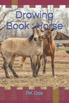 Paperback Drawing Book: Horse Book