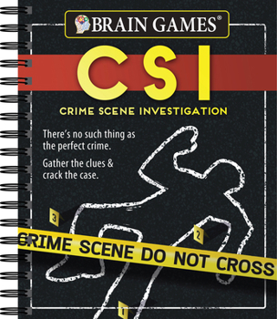 Spiral-bound Brain Games - Crime Scene Investigation (Csi) Puzzles Book