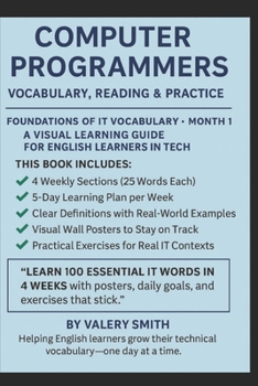 Paperback English for Computer Program Professionals: Vocabulary, Reading & Practice: Information technology computer programmers vocabulary Book