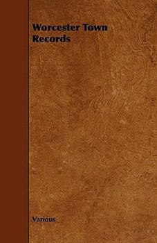 Paperback Worcester Town Records Book