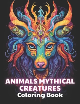 Paperback Animals Mythical Creatures Coloring Book: 100+ Unique and Beautiful Designs for All Fans Book