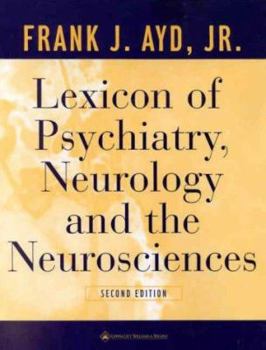 Paperback Lexicon of Psychiatry, Neurology, and the Neurosciences Book