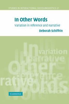 Hardcover In Other Words: Variation in Reference and Narrative Book