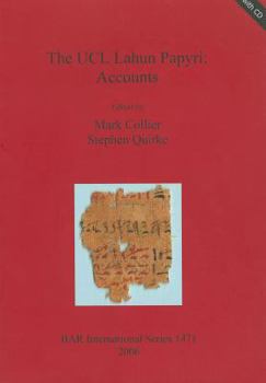 Paperback The UCL Lahun Papyri: Accounts [With CDROM] Book