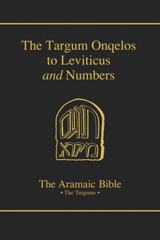 Hardcover Targum Onqelos to Leviticus and Numbers: Volume 8 Book