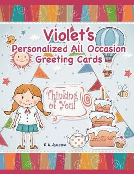 Paperback Violet's Personalized All Occasion Greeting Cards Book