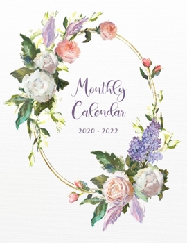 Paperback Monthly Calendar 2020-2022 Book