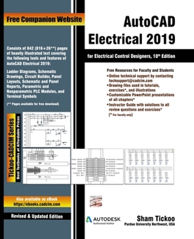 Paperback AutoCAD Electrical 2019 for Electrical Control Designers, 10th Edition Book
