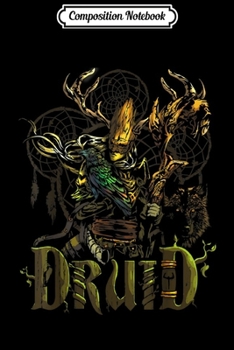 Paperback Composition Notebook: Elven Druid Fantasy Class Graphic s for Gamers Journal/Notebook Blank Lined Ruled 6x9 100 Pages Book