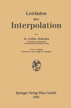 Paperback Leitfaden Der Interpolation [German] Book