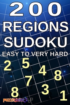 Paperback 200 Regions Sudoku Easy to Very Hard: With instructions and answers. Exercise your Brain! 6x9 Book Format Book