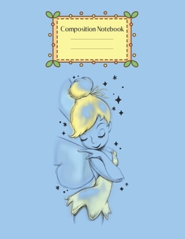 Composition Notebook: Disney Peter Pan Tinker Bell Never Grow Up Simple Cute Theme Marble Size Notebook Composition Blank Pages Rule Lined for Girls ... of 8.5x11 for Drawing Sketching Doodling