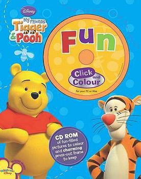 Paperback Disney CD Colouring: My Friends Tigger and Pooh Book