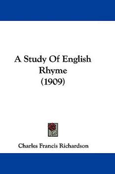 Paperback A Study Of English Rhyme (1909) Book