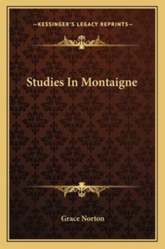 Studies in Montaigne