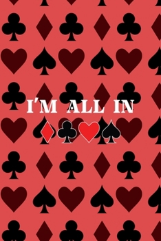Paperback I'm All In: All Purpose 6x9 Blank Lined Notebook Journal Way Better Than A Card Trendy Unique Gift Blue Smoke PitBull Book