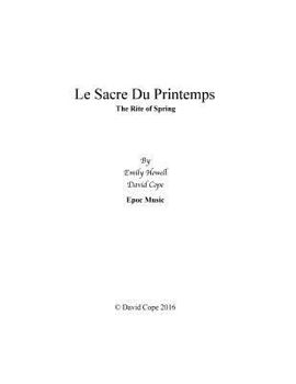 Paperback Le Sacre du Printemps Book