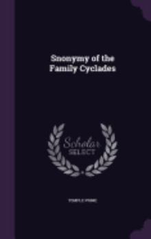 Hardcover Snonymy of the Family Cyclades Book